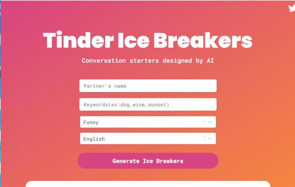 Tinder Ice Breakers