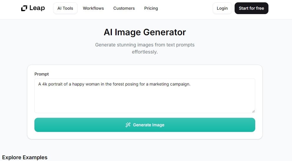 Image Generator by Leap