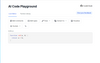 AI Code Playground