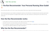 Run Recommender