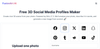Free 3D Social Media Profiles Maker