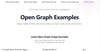 Open Graph Examples