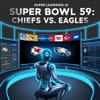 Self-Learning AI Makes Picks for Super Bowl 59: Chiefs vs. Eagles
