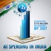 AI Spending in India to Grow 2.2x Faster, Generating $115 Billion Economic Impact by 2027