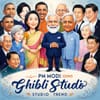 PM Modi Joins Ghibli Studio Trend, Posts AI-Generated Pics with World Leaders