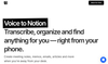 Voice to Notion