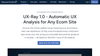 UX-Ray 1.0 by Baymard