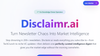 Disclaimr – Turn Inbox Chaos into Intelligence