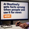 AI Routinely Gets Facts Wrong When People Use It for News: Report