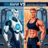 AI vs. Human Trainers: Evaluating Muscle-Building Coaching