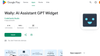 Android AI Assistant Widget