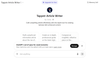 Tappstr Article Writer