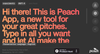 Peach App