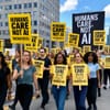 Therapists strike as fears grow over AI counsellors replacing human care