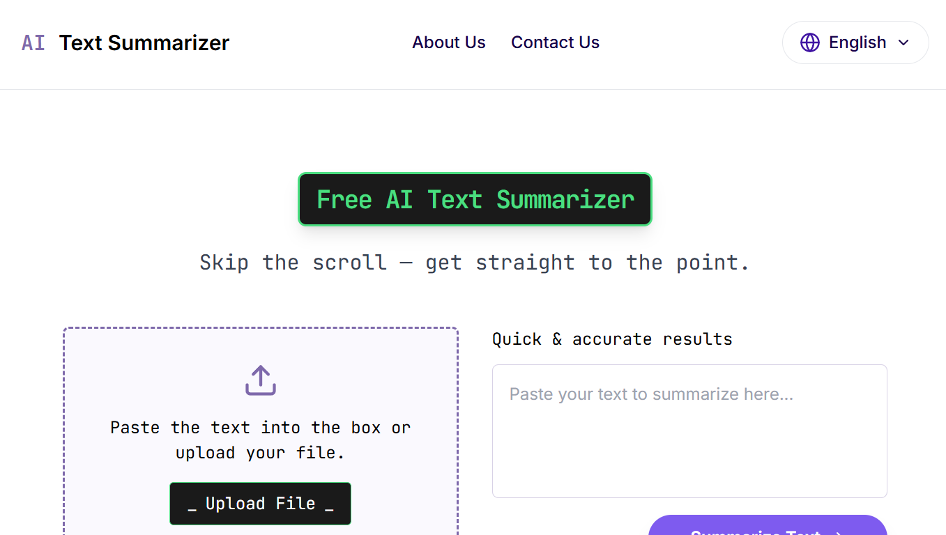 AI Text Summarizer